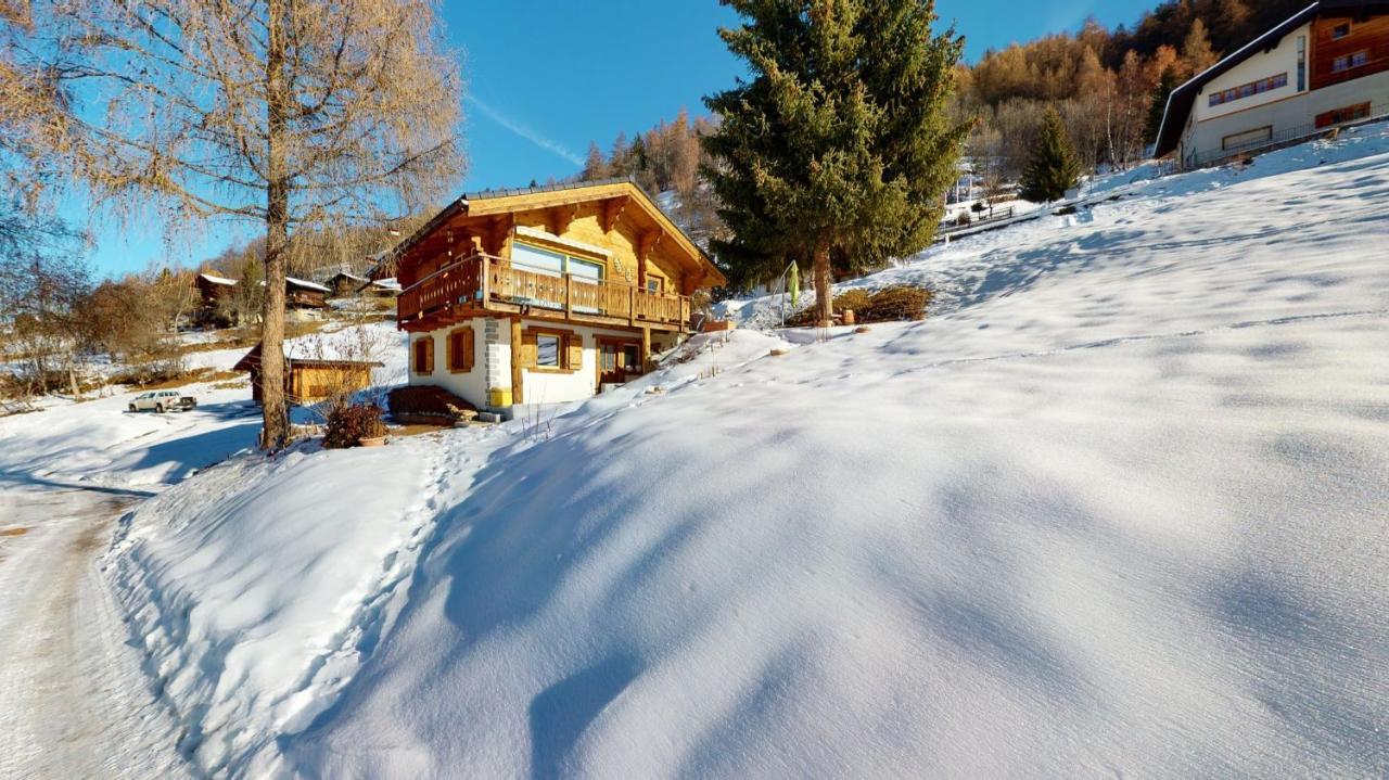 Chalet In The Heart Of The Val D'Anniviers Resort Saint-Jean Bagian luar foto